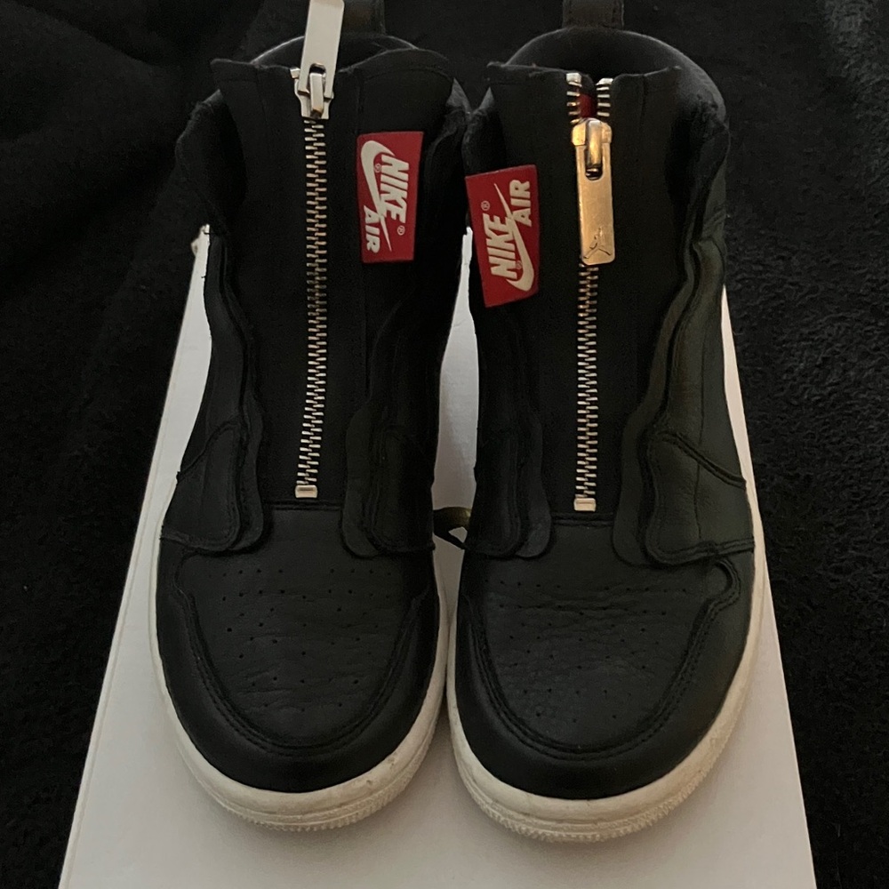 Jordan 1’s Black Leather Hi Zip